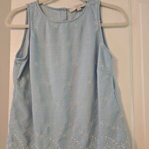 Womens Loft Blue Sleeveless top Size XS